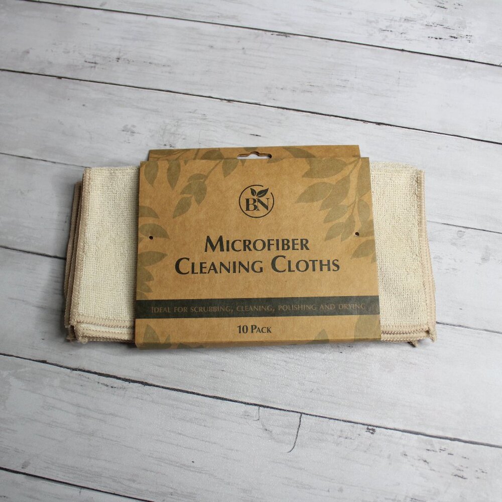 Microfiber Cleaning Cloths Partial Pack of 5 Beige Dish Wash Polish